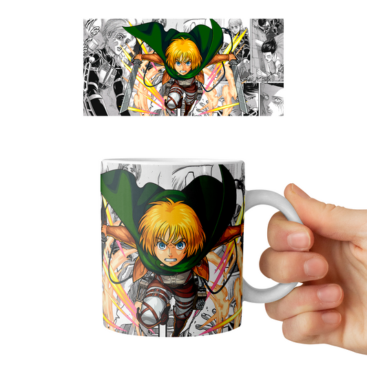 Taza 11 oz Armin - D2 (Attack On Titan)