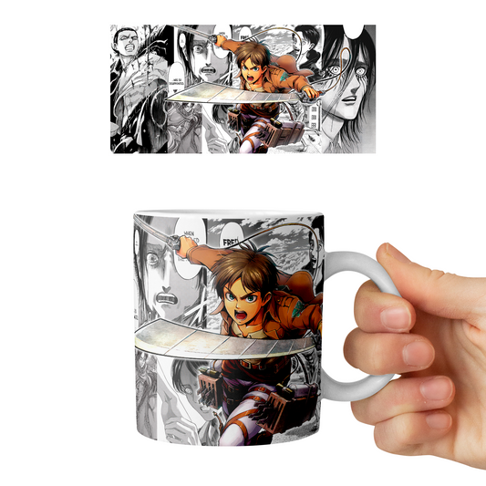 Taza 11 oz Eren - D2 (Attack On Titan)