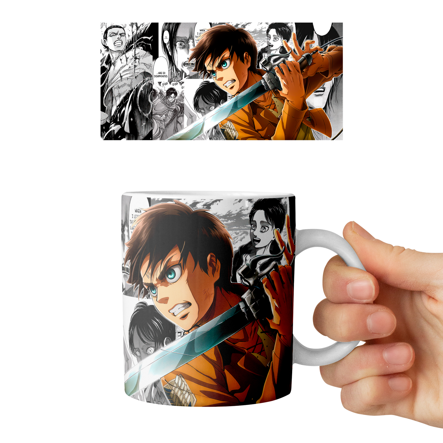 Taza 11 oz Eren - D3 (Attack On Titan)