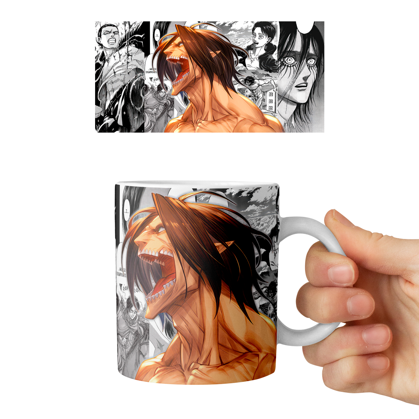 Taza 11 oz Eren - D4 (Attack On Titan)