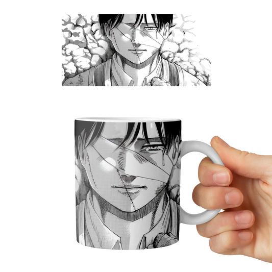 Taza 11 oz Levi - D1 (Attack On Titan)