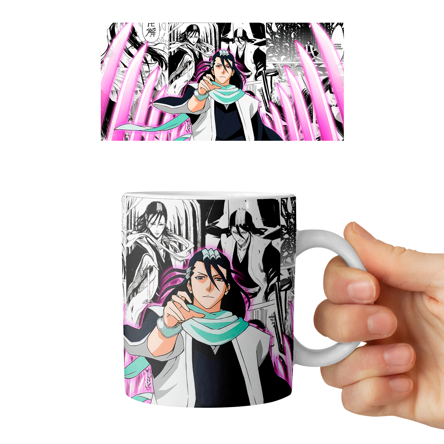 Taza 11 oz Byakuya Kuchiki (Bleach)