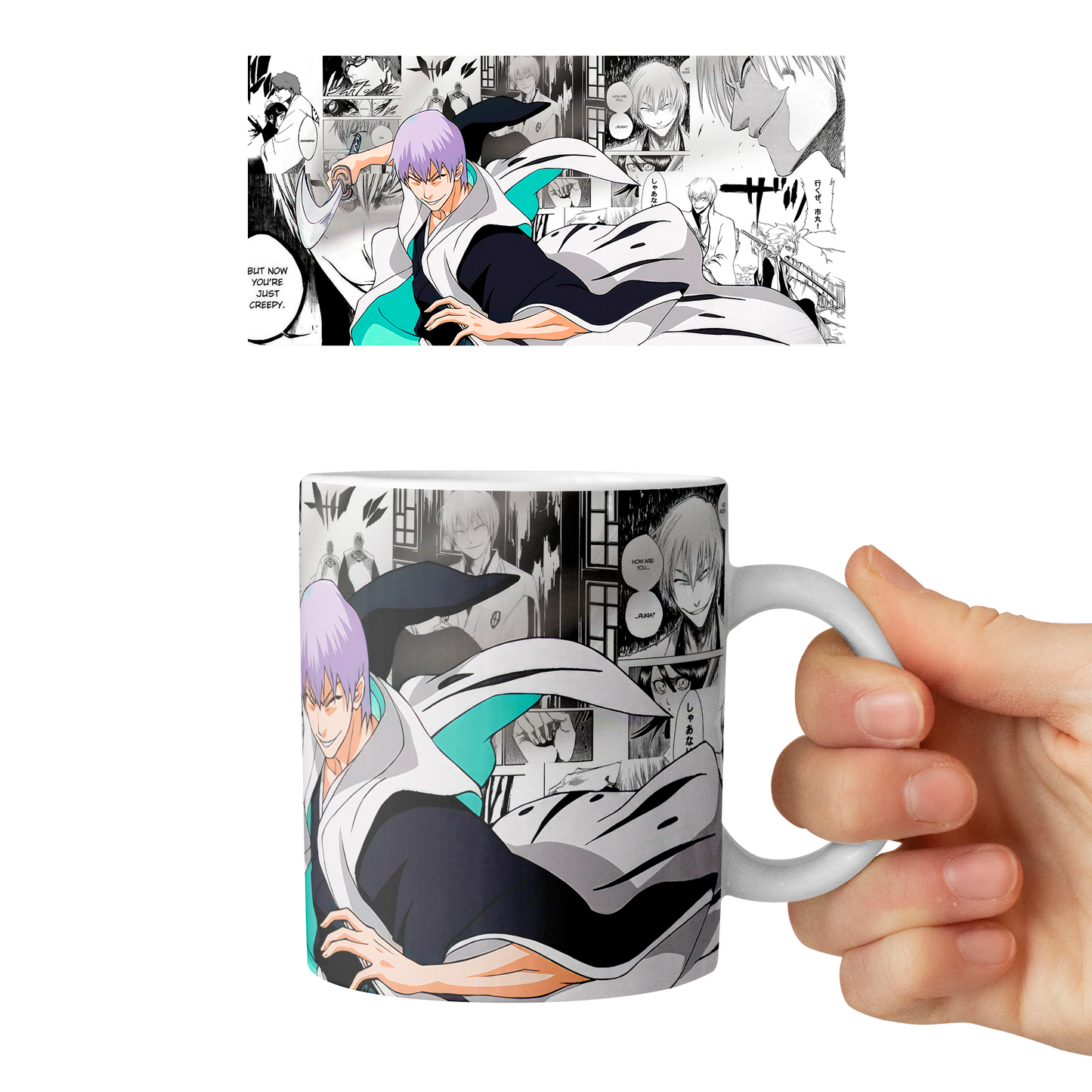 Taza 11 oz Gin Ichimaru - D4 (Bleach)