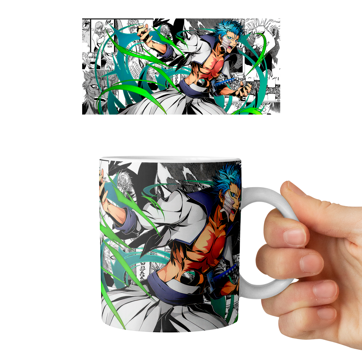 Taza 11 oz Grinmmjov Jaegerjaques -D3 (Bleach)