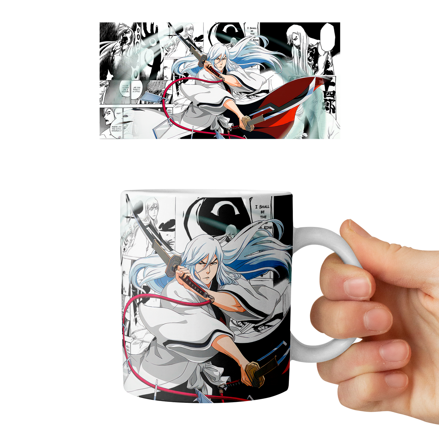 Taza 11 oz Juushirou Ukitake - D2 (Bleach)