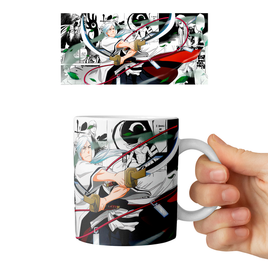 Taza 11 oz Juushirou Ukitake - D3 (Bleach)