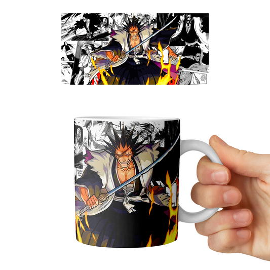 Taza 11 oz Kenpachi Zaraki - D2 (Bleach)