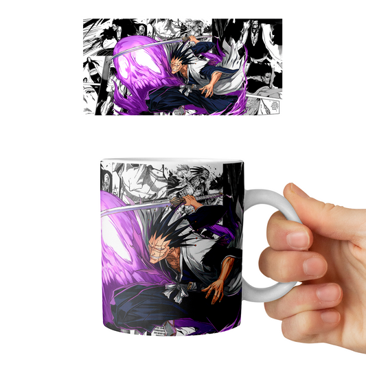 Taza 11 oz Kenpachi Zaraki - D4 (Bleach)