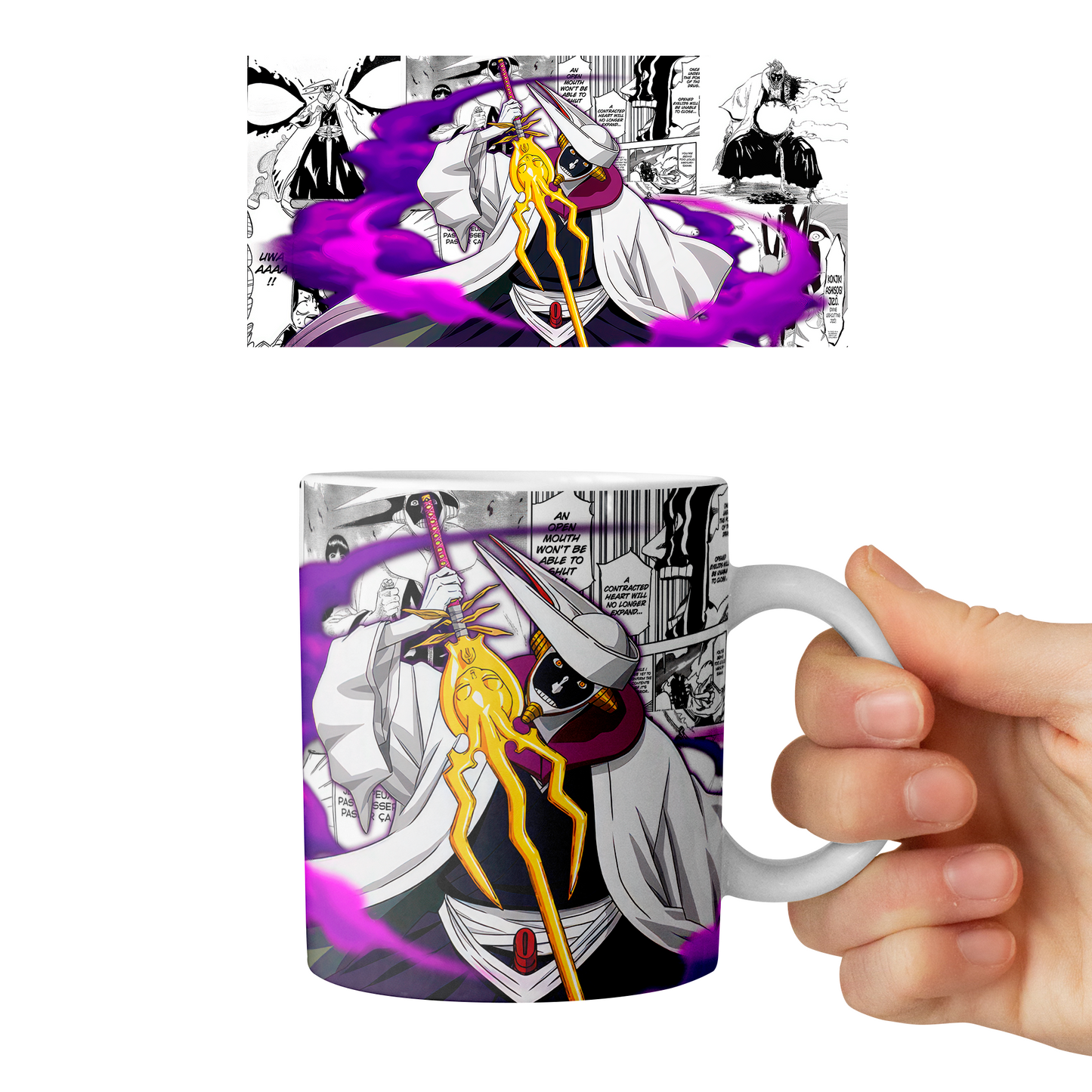 Taza 11 oz Mayuri Kurotsushi - D2 (Bleach)