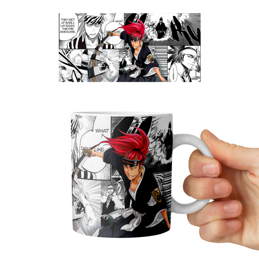 Taza 11 oz Renji Abarai - D2 (Bleach)