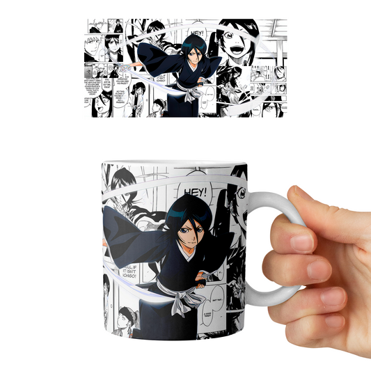 Taza 11 oz Rukia Kuchiki - D2 (Bleach)