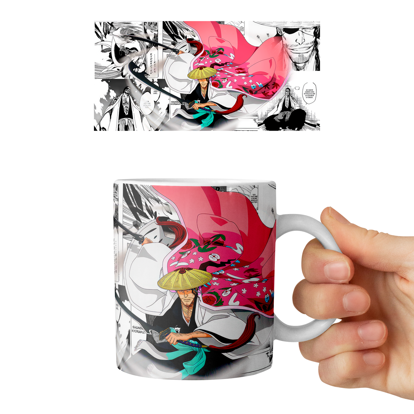 Taza 11 oz Shunsui Kyouraku (Bleach)