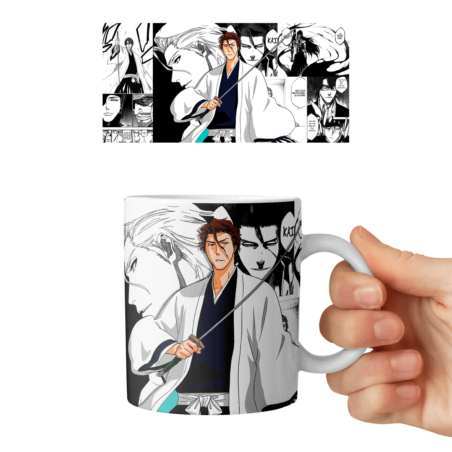 Taza 11 oz Sosuke Aizen - D2 (Bleach)