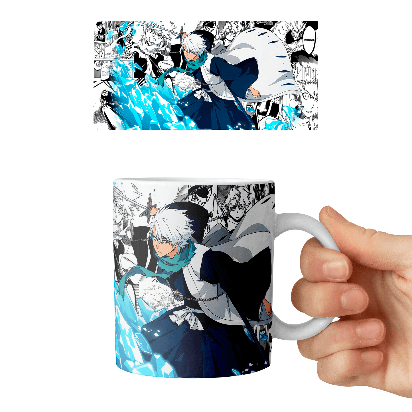 Taza 11 oz Toushiro Hirsugaya - D2 (Bleach)