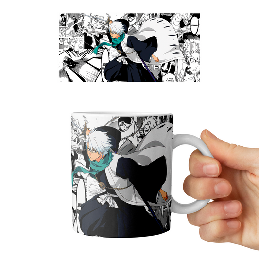 Taza 11 oz Toushiro Hirsugaya - D3 (Bleach)