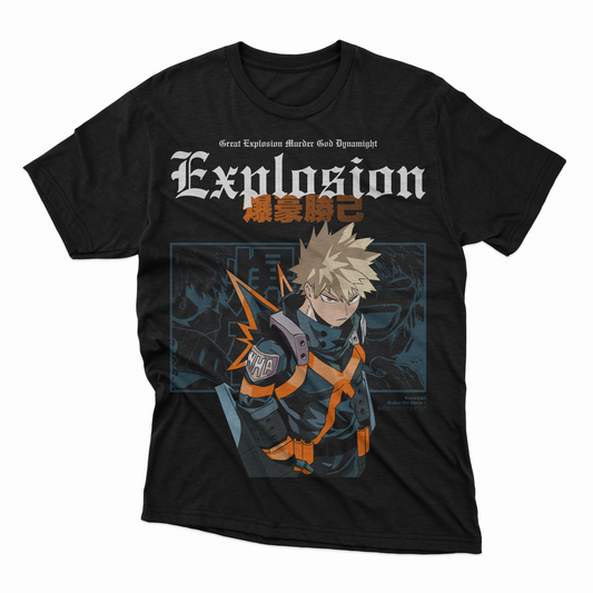 Playera Bakugo - D1 (Corte Overzise y Corte Regular)