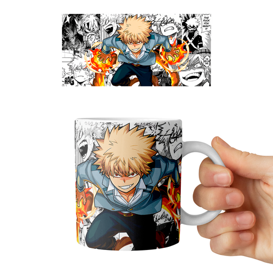 Taza 11 oz Bakugo - D2 (Boku No Hero Academia)