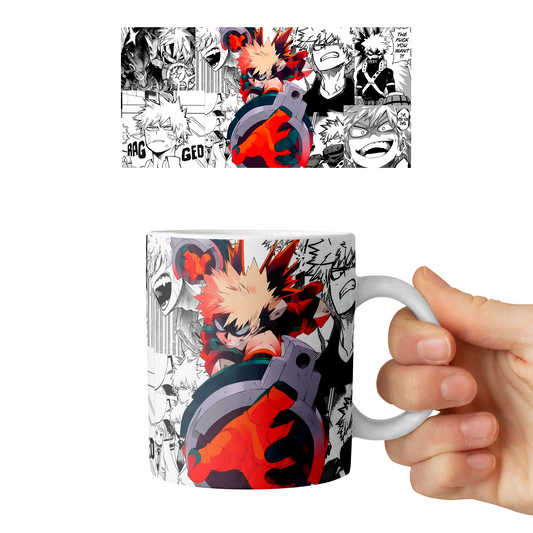 Taza 11 oz Bakugo - D4 (Boku No Hero Academia)