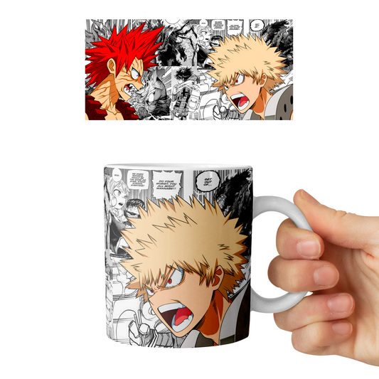 Taza 11 oz Kirishima x Bakugo- D1 (Boku No Hero Academia)