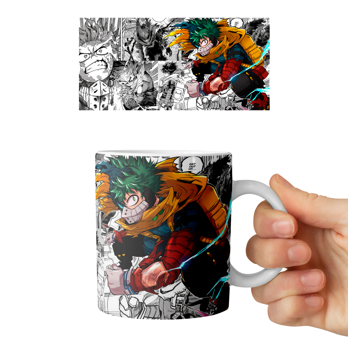 Taza 11 oz Deku - D4 (Boku No Hero Academia)