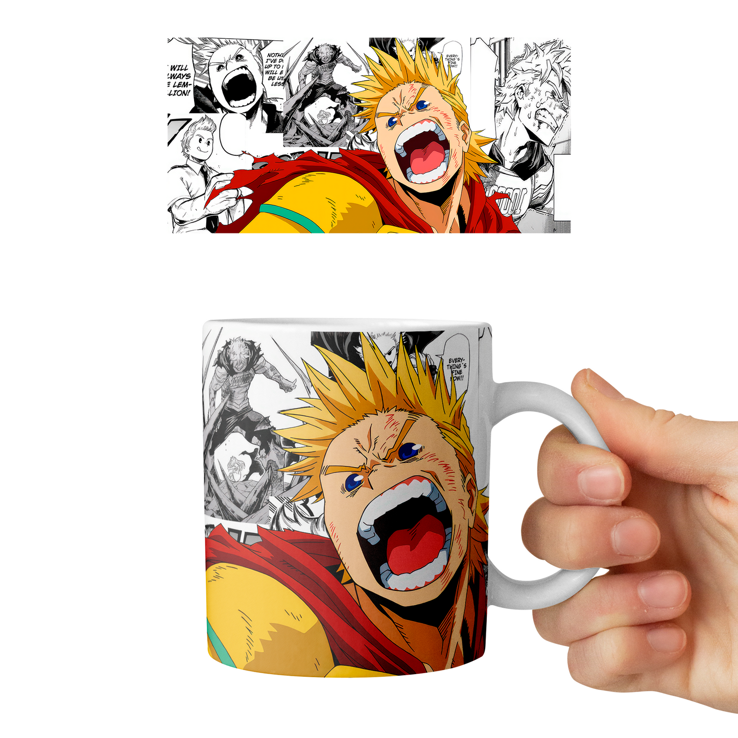 Taza 11 oz Mirio Togata - D5 (Boku No Hero Academia)