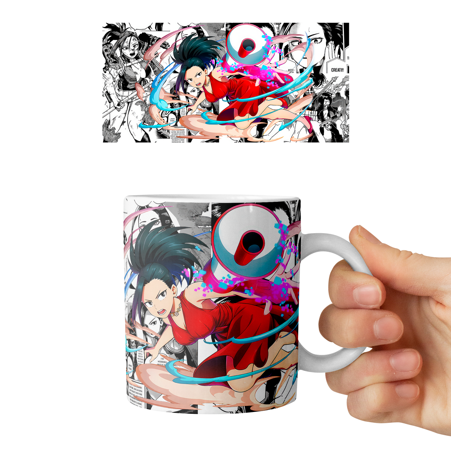 Taza 11 oz Momo Yaoyorozu - D3 (Boku No Hero Academia)