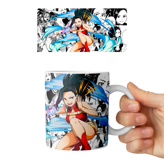 Taza 11 oz Momo Yaoyorozu - D5 (Boku No Hero Academia)