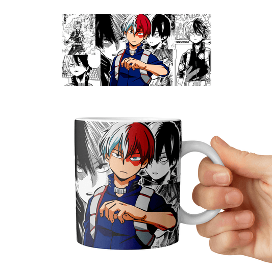 Taza 11 oz Todoroki - D3 (Boku No Hero Academia)