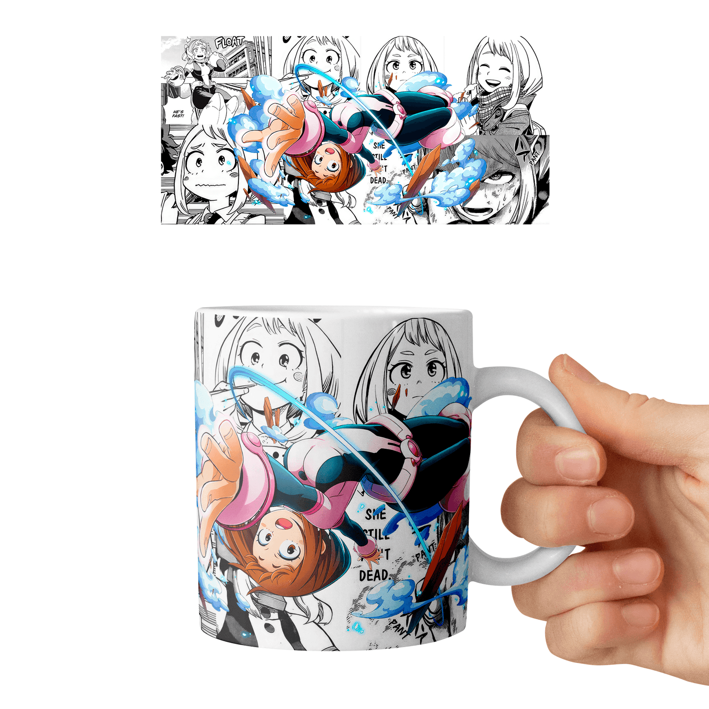 Taza 11 oz Uraraka - D2 (Boku No Hero Academia)