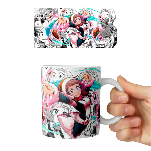 Taza 11 oz Uraraka - D3 (Boku No Hero Academia)