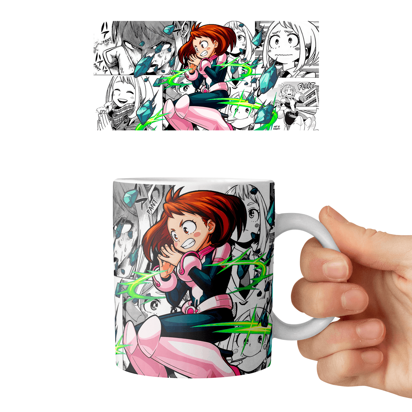 Taza 11 oz Uraraka - D4 (Boku No Hero Academia)