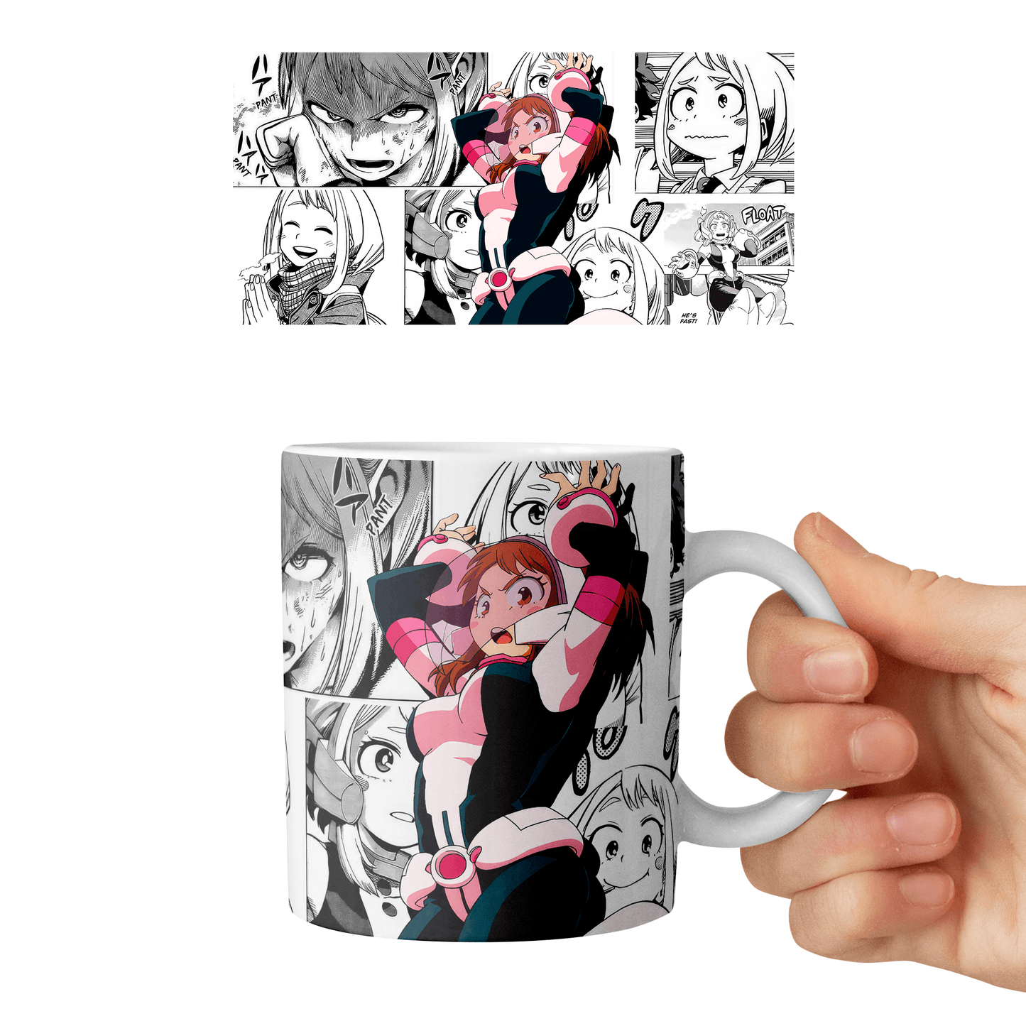 Taza 11 oz Uraraka - D6 (Boku No Hero Academia)