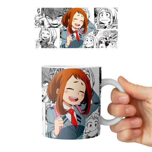 Taza 11 oz Uraraka - D8 (Boku No Hero Academia)