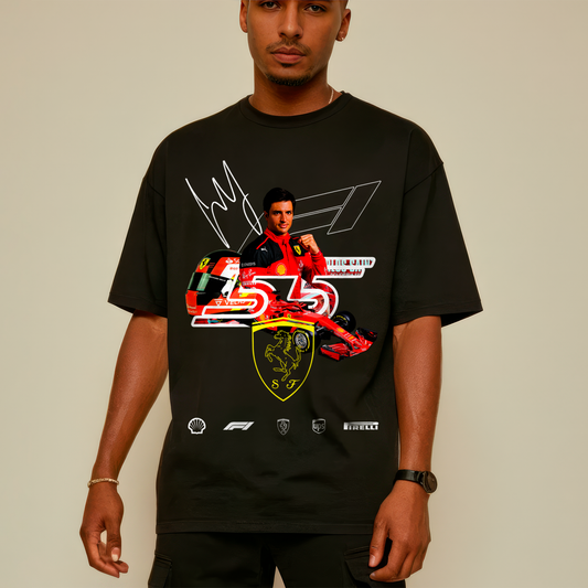 Playera Carlos Sainz Jr - D2 (Corte Overzise y Corte Regular)