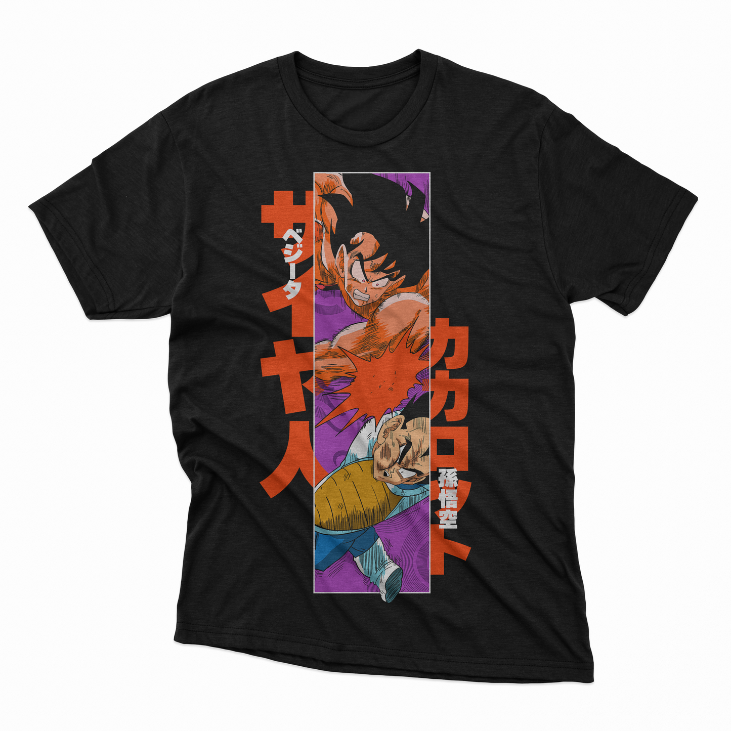 Playera Goku x Vegeta - D1 (Corte Overzise y Corte Regular)