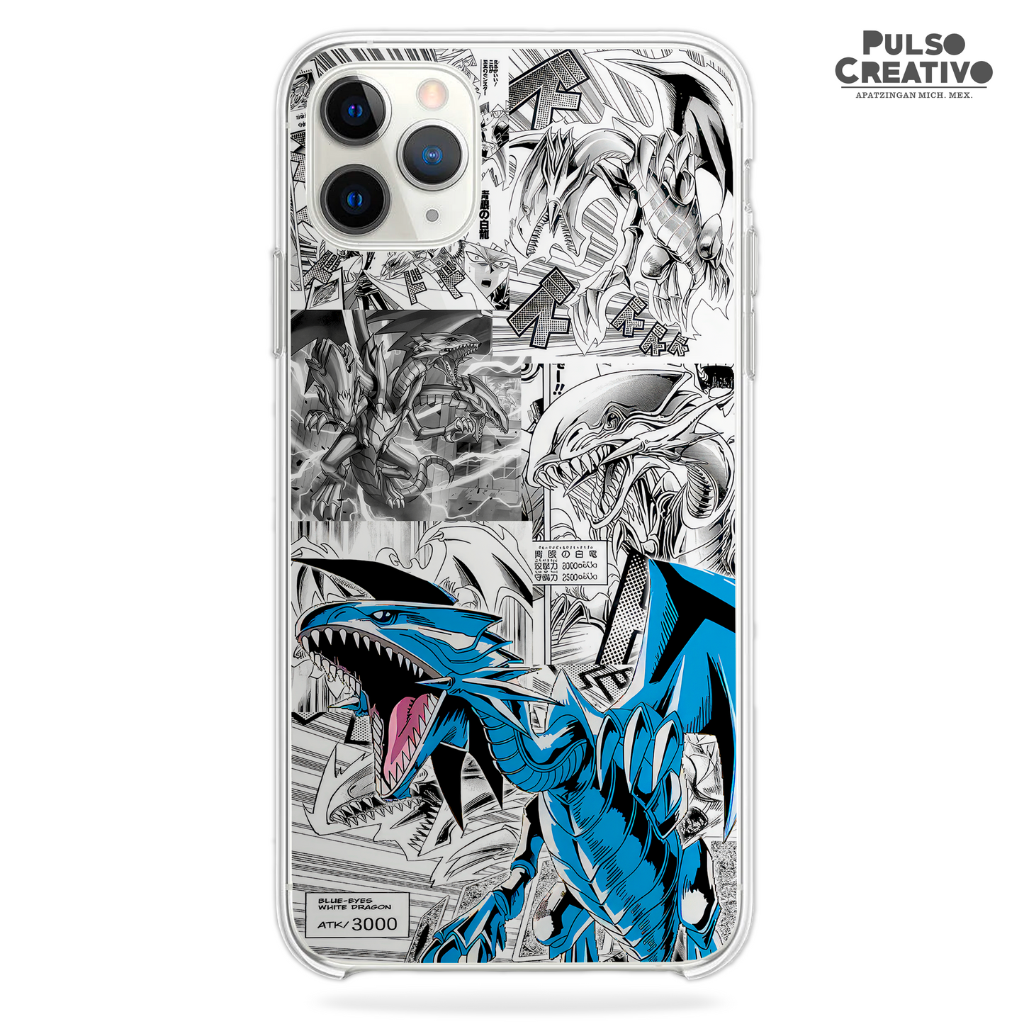 Funda Dragon Blanco De Ojos Azules - D3 (Yu Gi Oh)