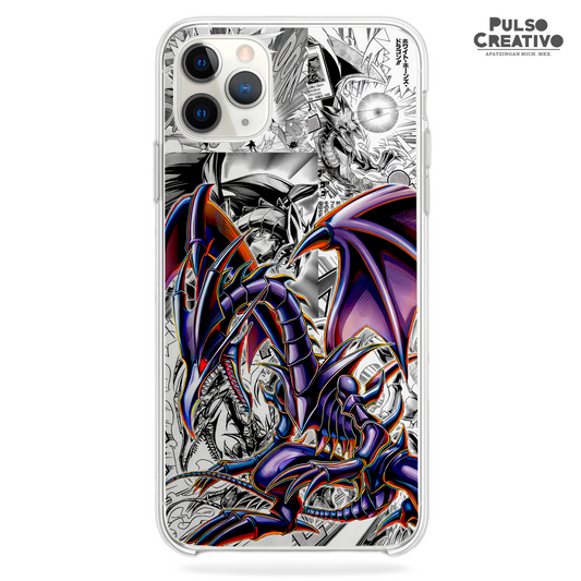 Funda Dragon Negro De Ojos Rojos - D1 (Yu Gi Oh)