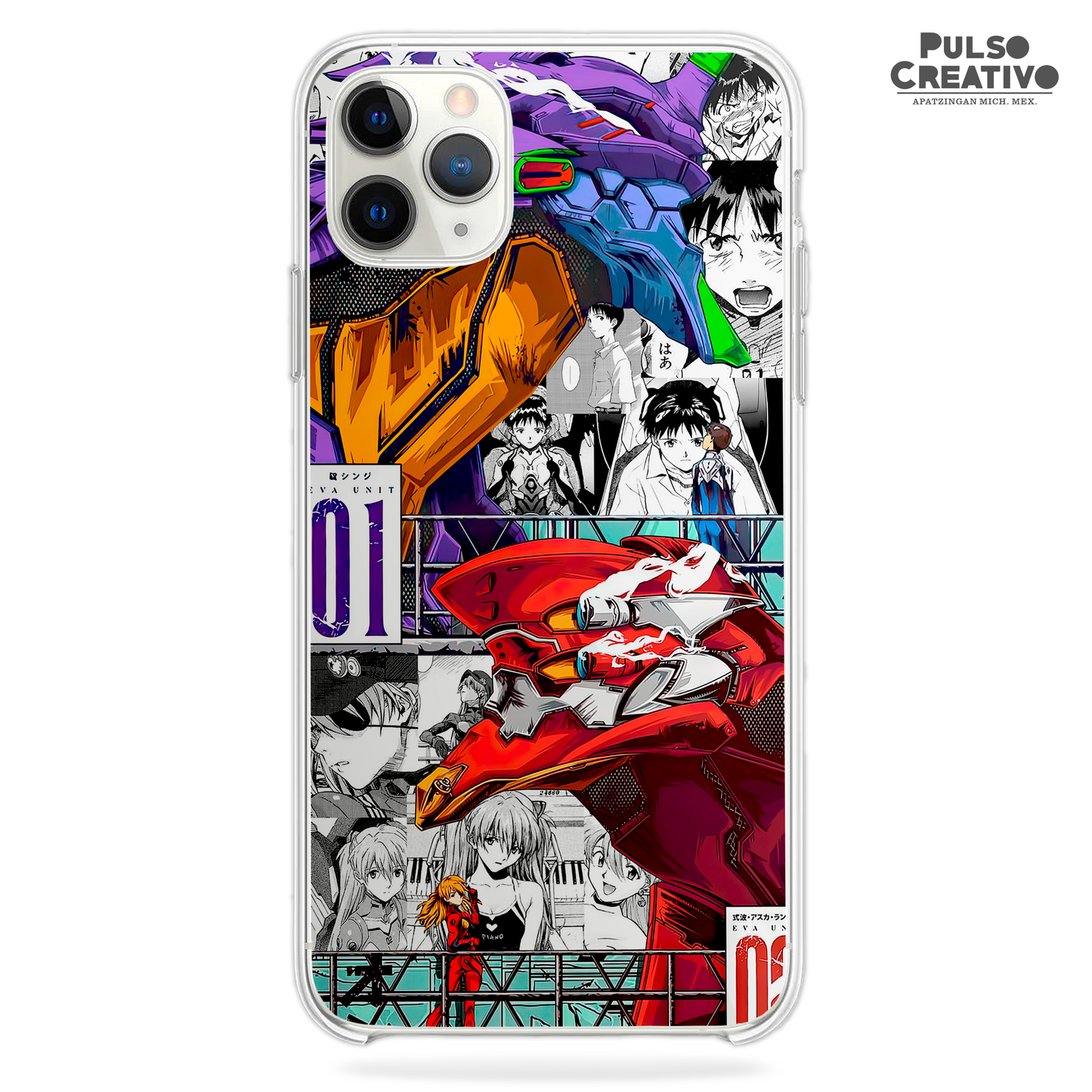 Funda Eva 01 x Eva 02- D1 (Evangelion)