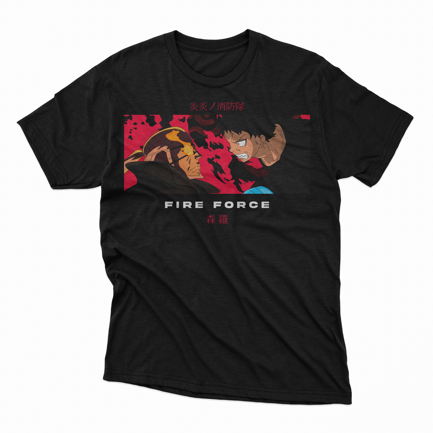 Playera Fire Force - D1 (Corte Overzise y Corte Regular)