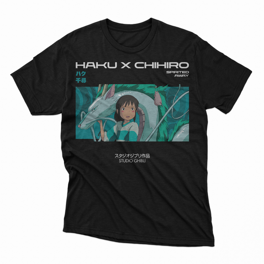 Playera Haku x Chihiro - D1 (Corte Overzise y Corte Regular)