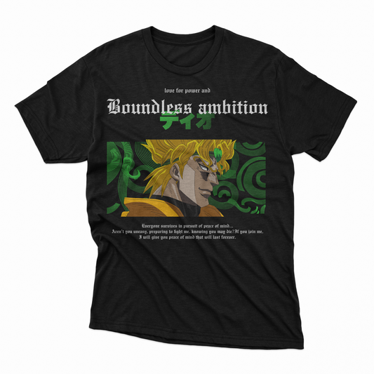 Playera Dio Brando - D1 (Corte Overzise y Corte Regular)