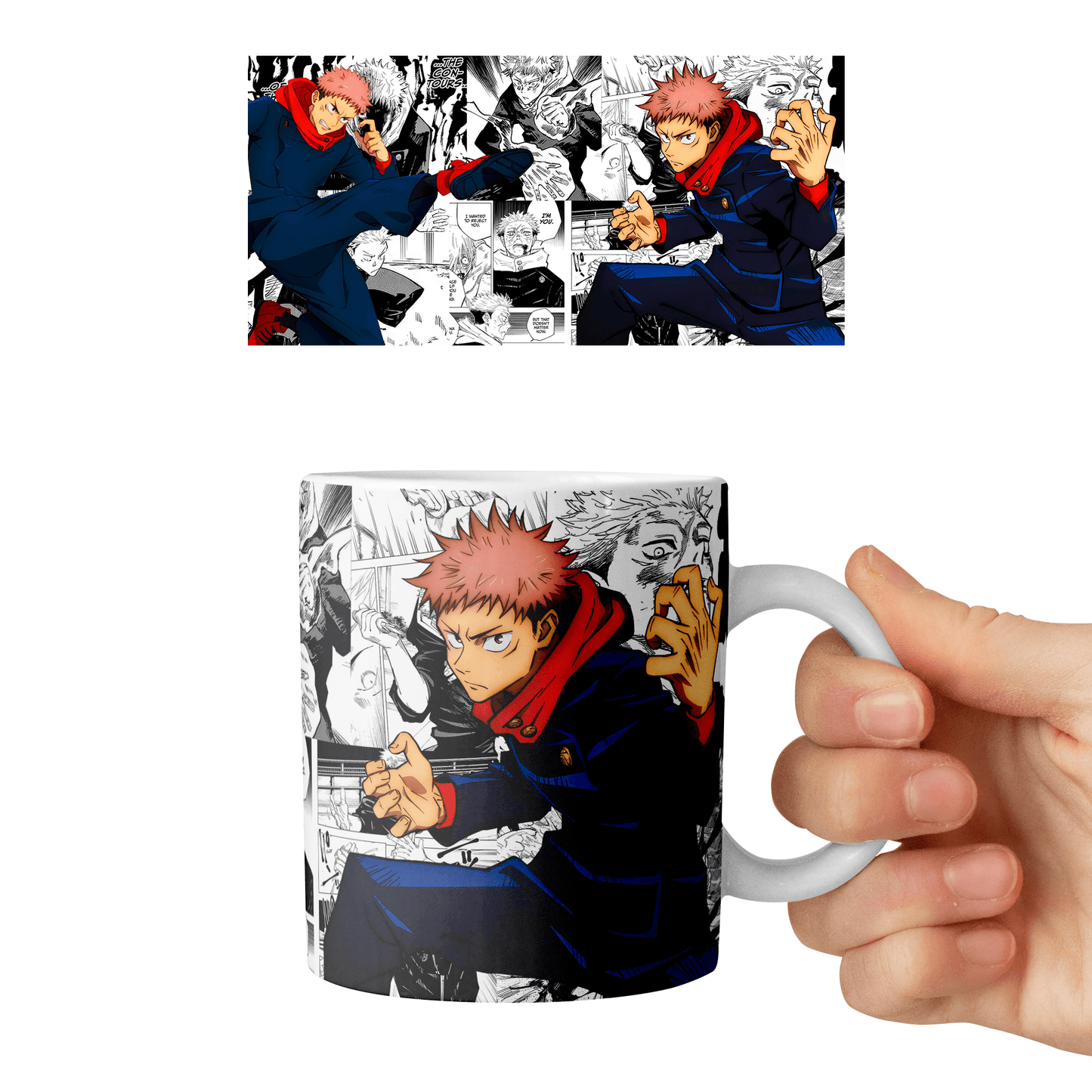 Taza 11 oz Itadori Yuji - D2 (Jujutsu Kaisen)