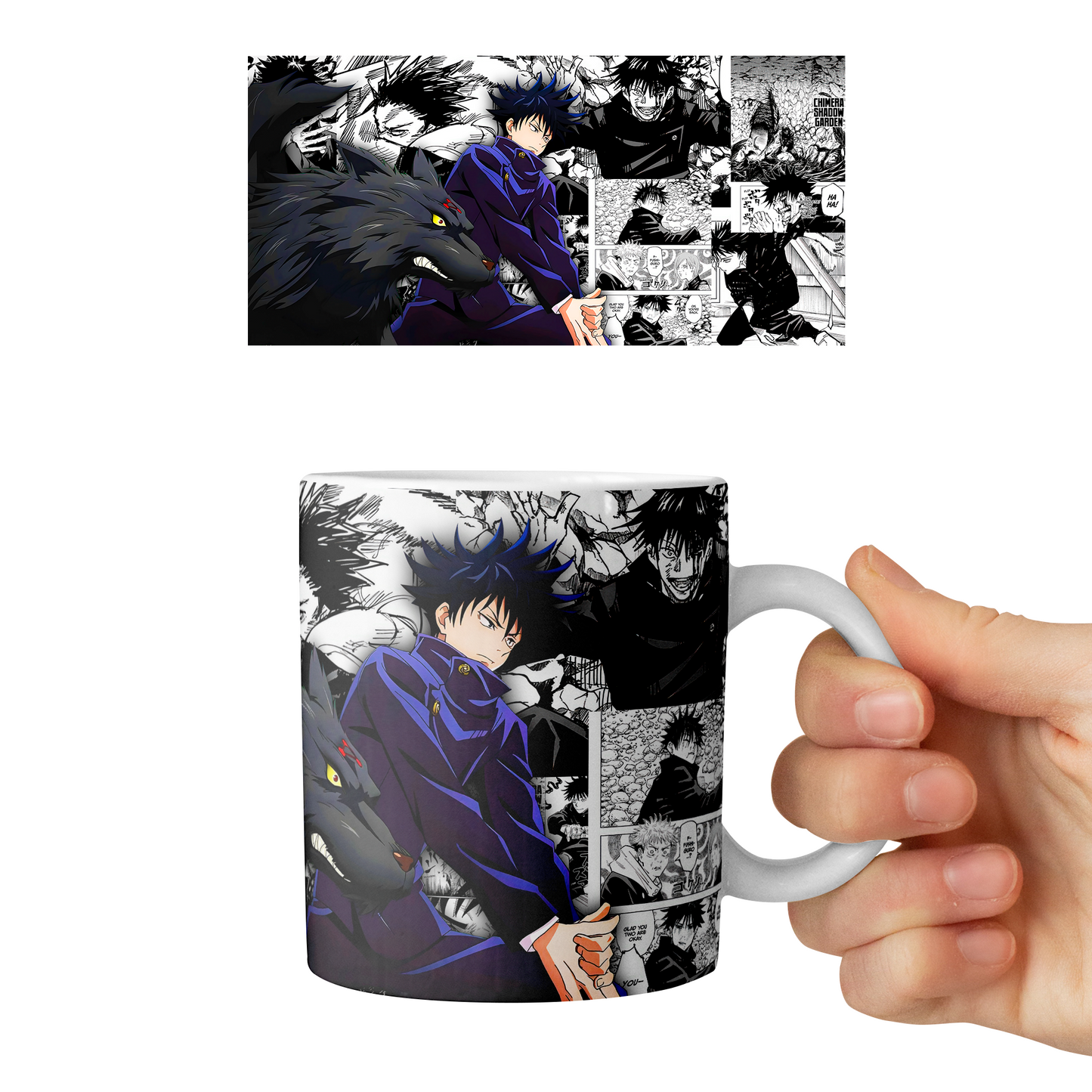 Taza 11 oz Megumi Fushiguro (Jujutsu Kaisen)