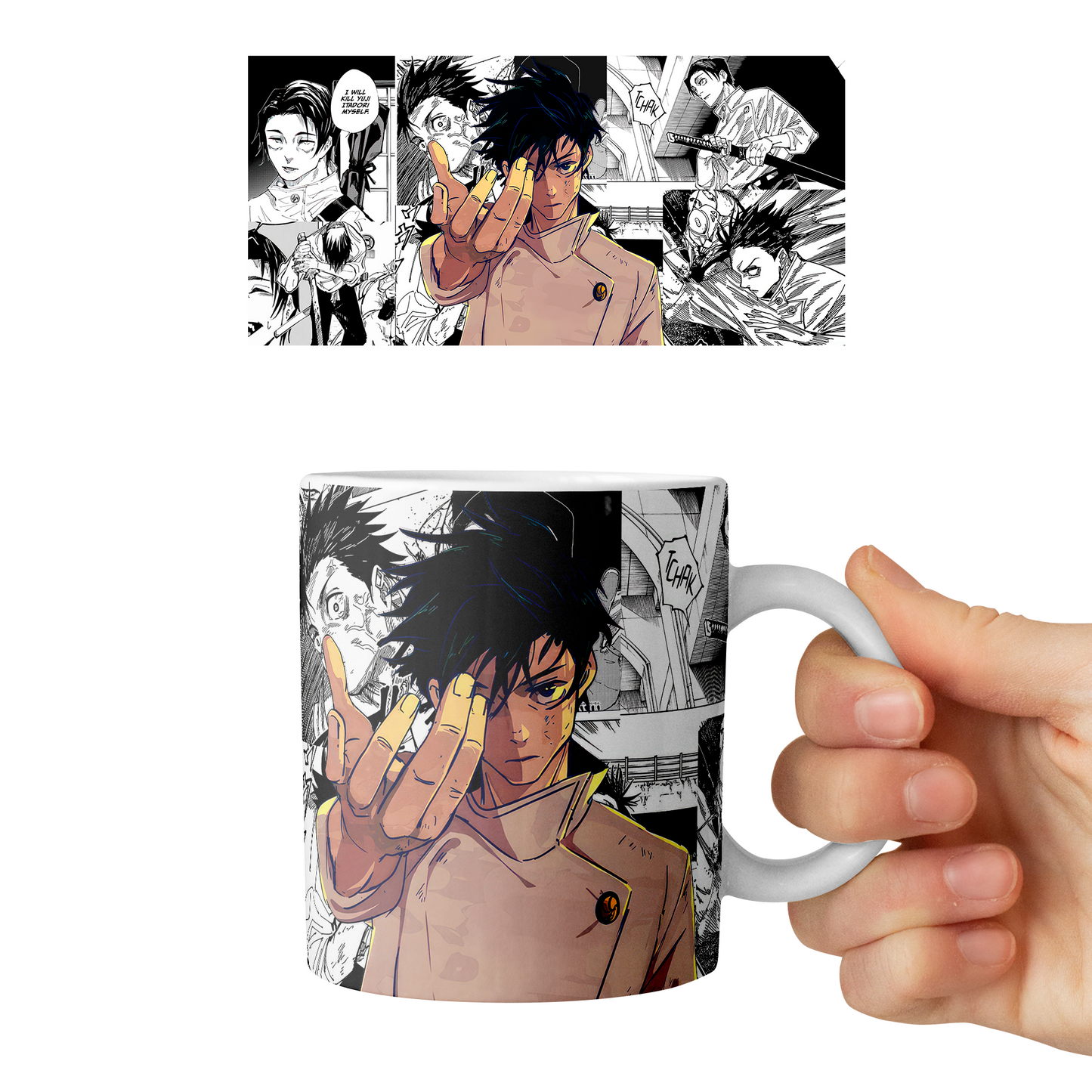 Taza 11 oz Okkotsu Yuuta - D3 (Jujutsu Kaisen)