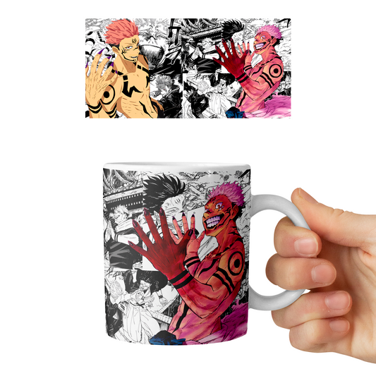 Taza 11 oz Sukuna - D5 (Jujutsu Kaisen)