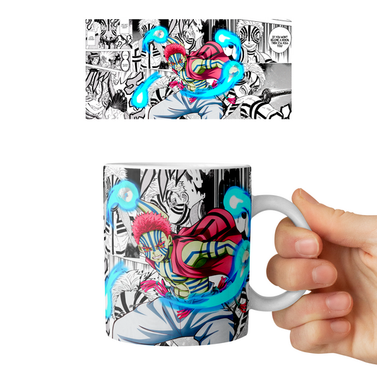 Taza 11 oz Akaza (Kimetsu No Yaiba)