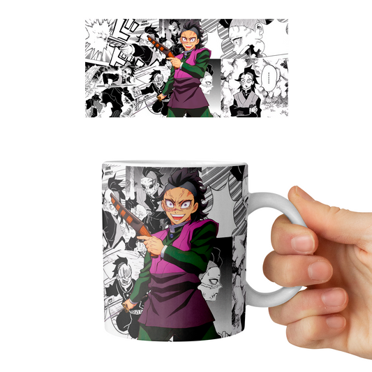 Taza 11 oz Genya Shinazugawa - D2 (Kimetsu No Yaiba)