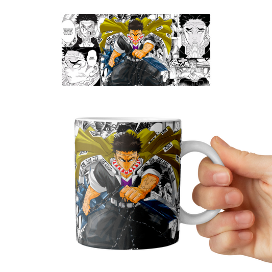 Taza 11 oz Gyomei Himejima - D3 (Kimetsu No Yaiba)