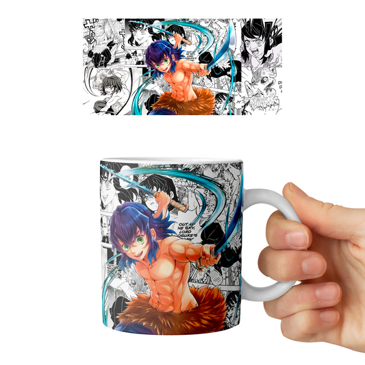 Taza 11 oz Inosuke - D2 (Kimetsu No Yaiba)