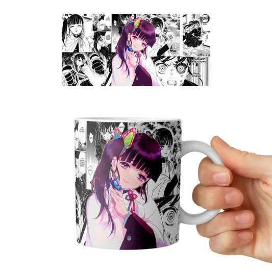 Taza 11 oz Kanao Tsuyuri - D3 (Kimetsu No Yaiba)